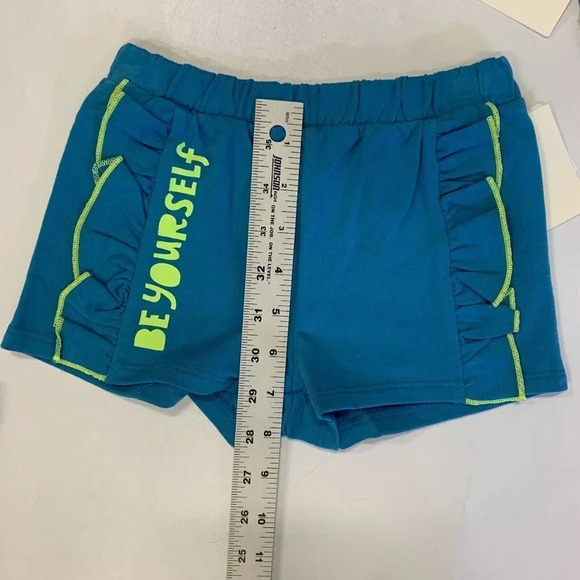 Open Edit Kids' Side Ruffle Shorts In Blue Cendre Be Yourself Size 3 NWT - Picture 11 of 12